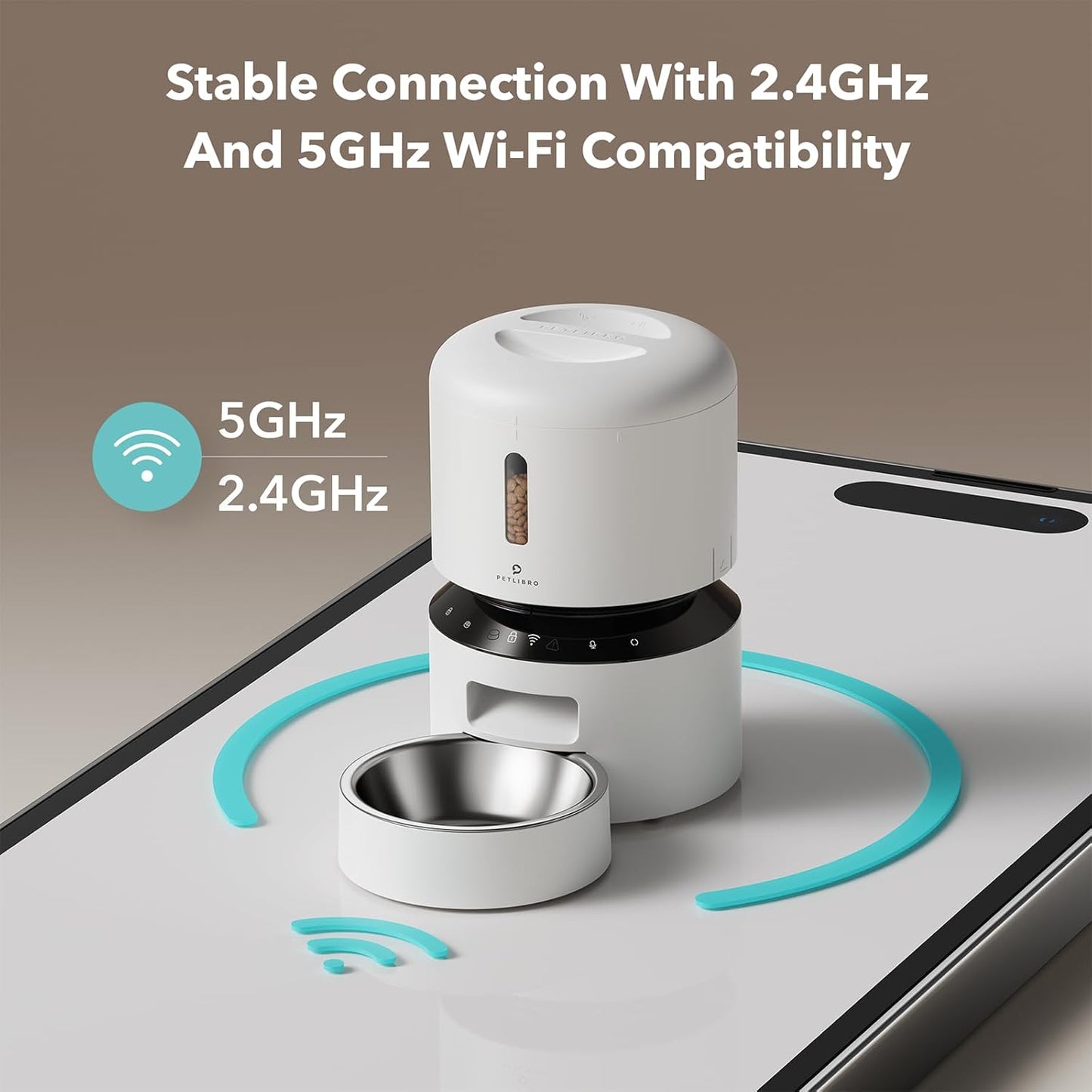 PETLIBRO Automatic PET Feeder, 5G WiFi Automatic Pet Feeder with Freshness Preservation