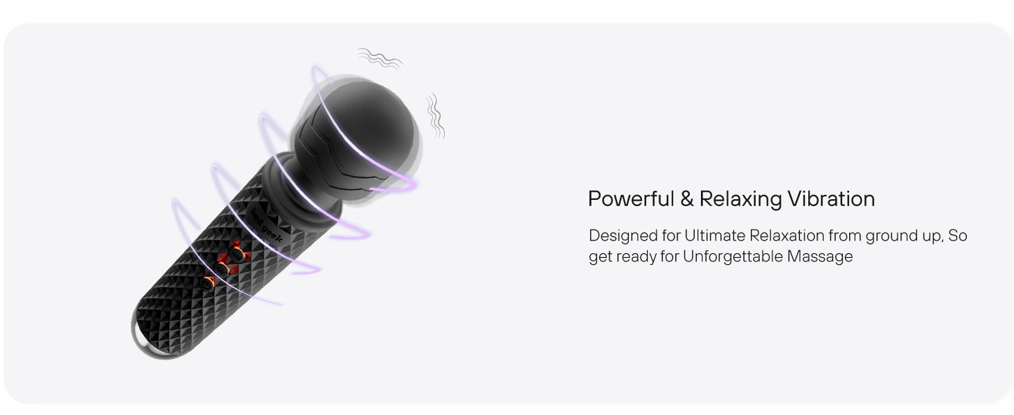 Bed Geek Handheld Cordless Personal Wand Massager