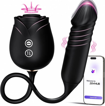 MOOLIGIRL Vibrator Dildo (BLACK)