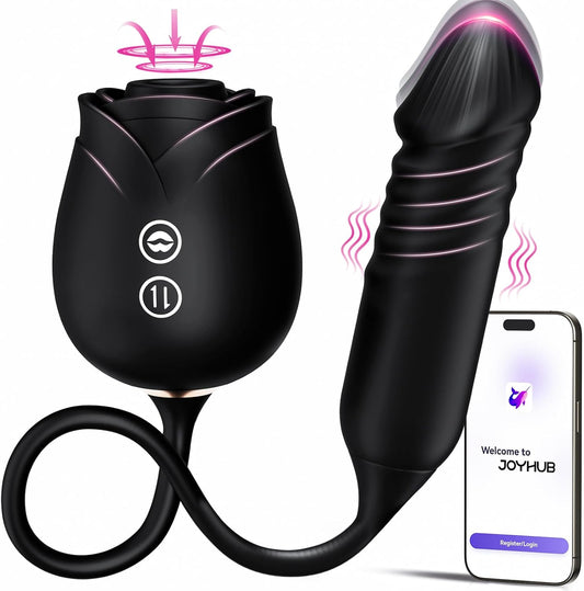 MOOLIGIRL Vibrator Dildo (BLACK)