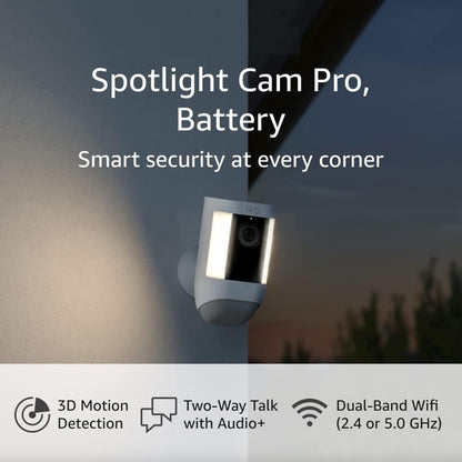 Ring Spotlight Cam Pro Battery Pro Grade Outdoor Security