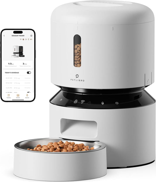 PETLIBRO Automatic PET Feeder, 5G WiFi Automatic Pet Feeder with Freshness Preservation