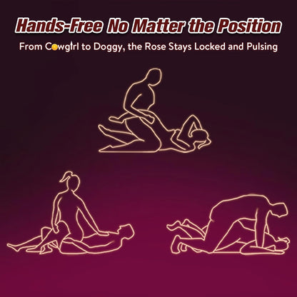 Couples Rose App Remote Control Wearable Vibrator