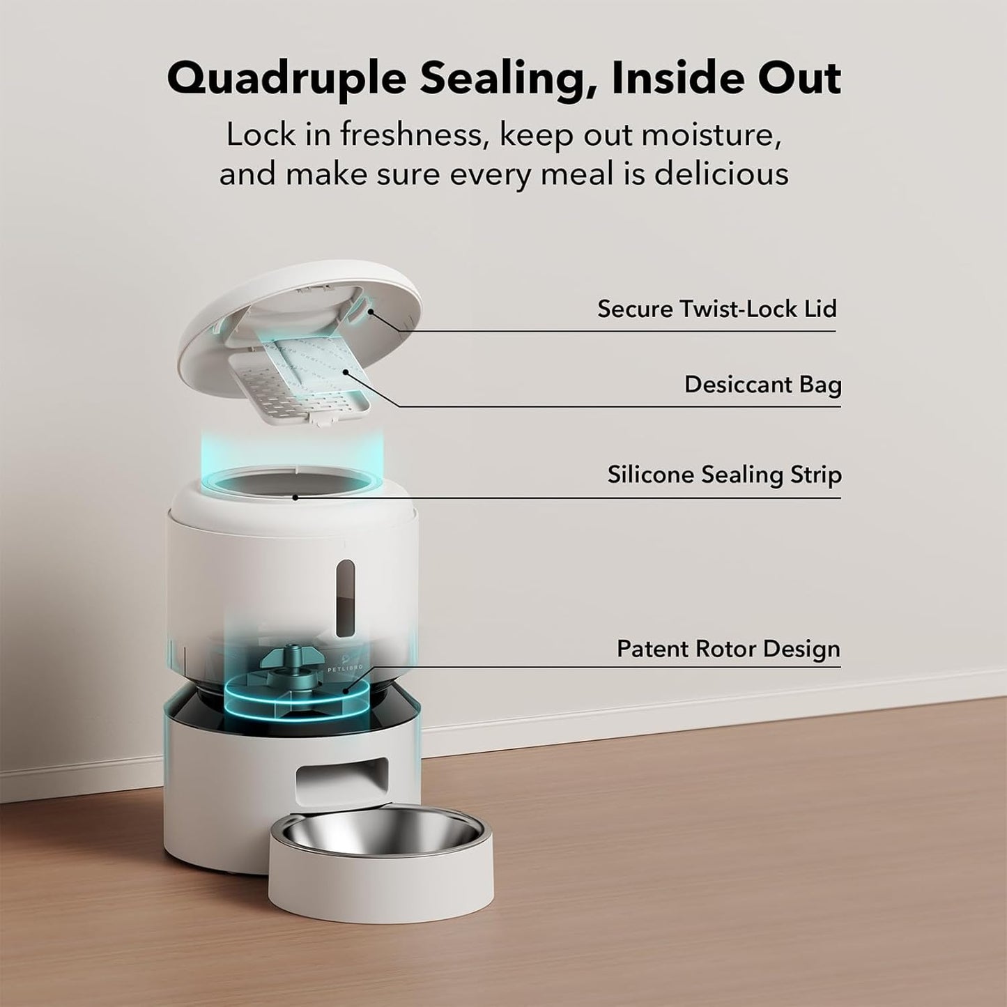 PETLIBRO Automatic PET Feeder, 5G WiFi Automatic Pet Feeder with Freshness Preservation