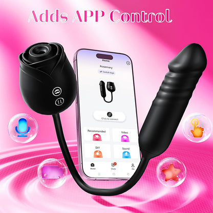 MOOLIGIRL Vibrator Dildo (BLACK)