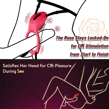 Couples Rose App Remote Control Wearable Vibrator