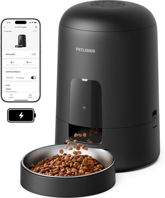 PETLIBRO Automatic 2L PET Feeder, Wi-Fi Rechargeable
