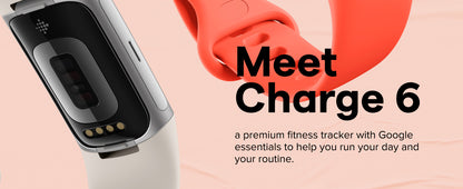 Fitbit Charge 6 Fitness Tracker with Google apps