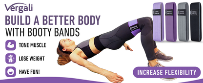 Vergali Fabric Resistance Bands Set of 4