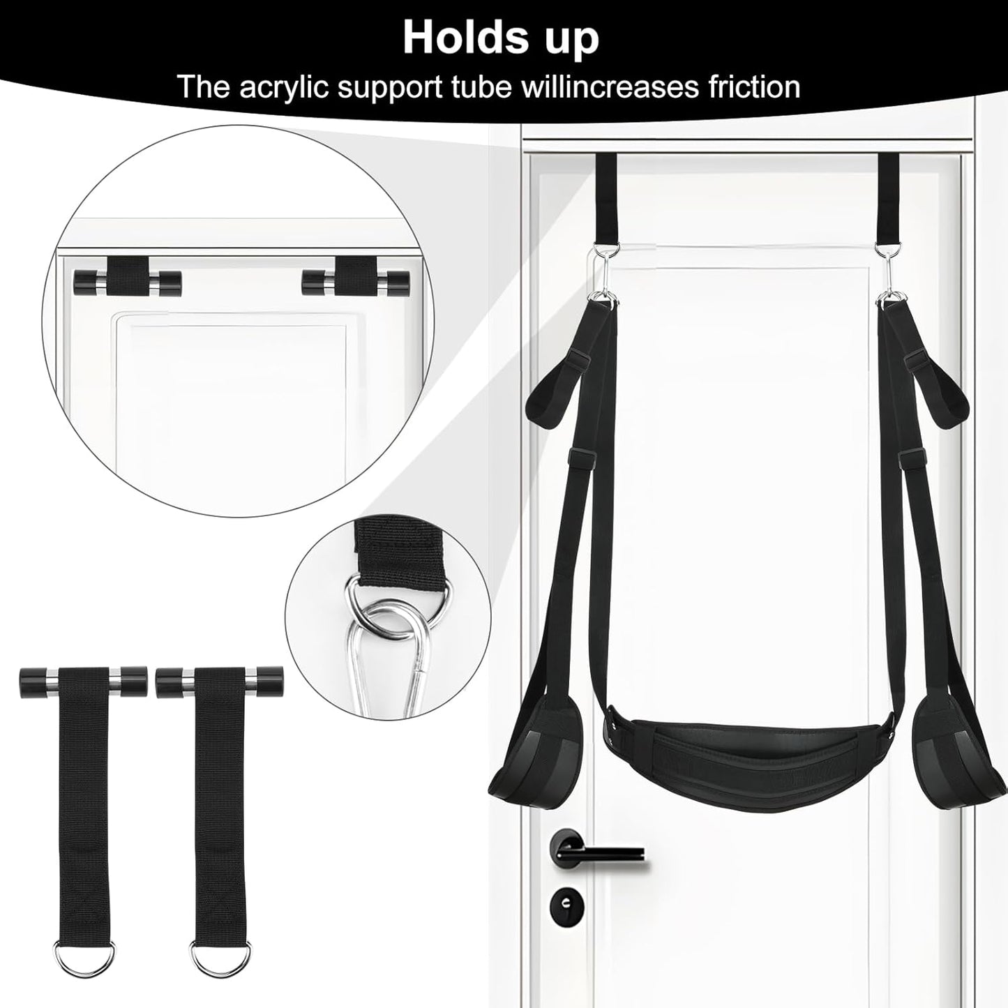 CEZO BDSM Door Sex Toys – Adjustable Leather Bondage Swing