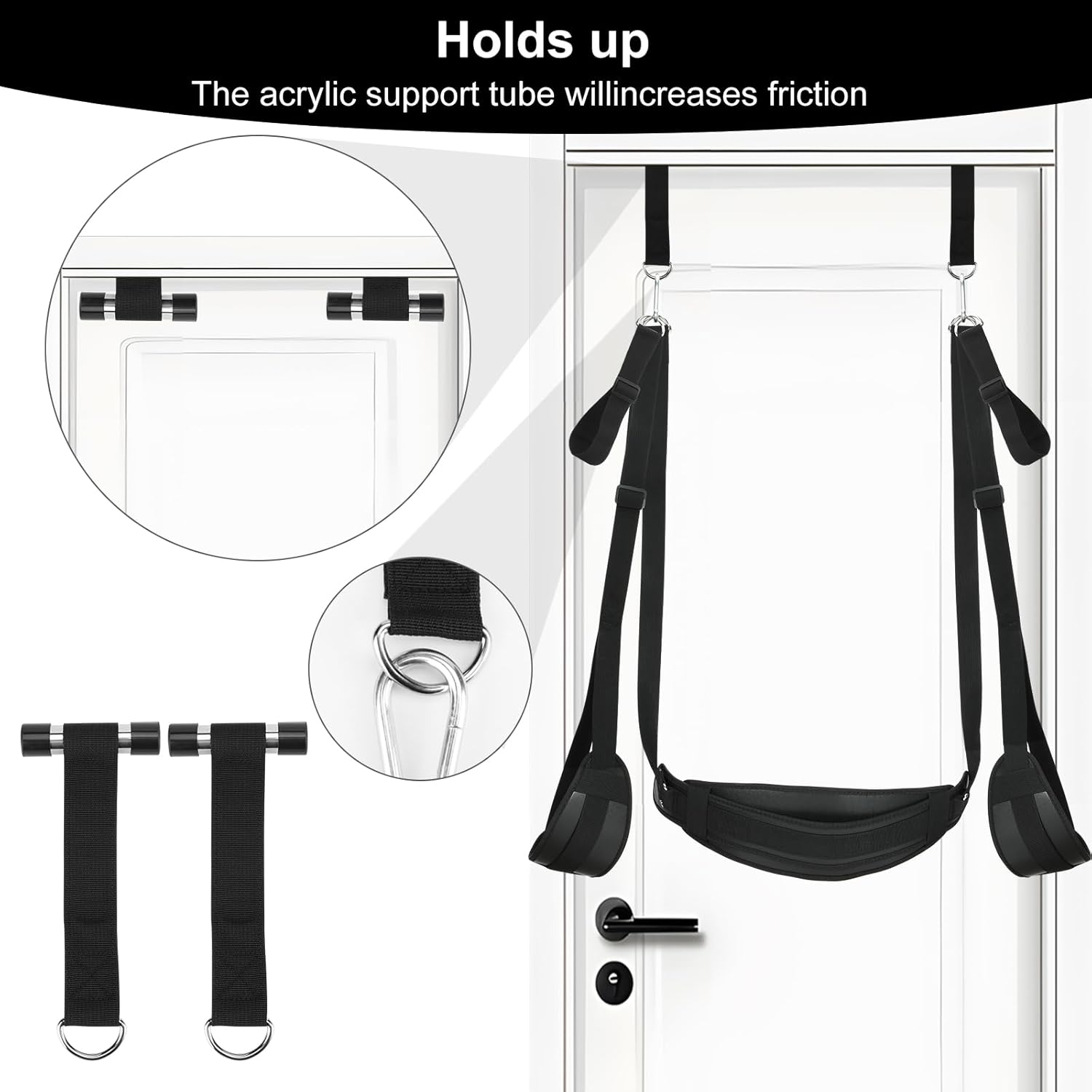 CEZO BDSM Door Sex Toys – Adjustable Leather Bondage Swing