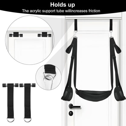 CEZO BDSM Door Sex Toys – Adjustable Leather Bondage Swing