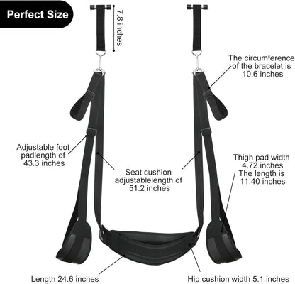 CEZO BDSM Door Sex Toys – Adjustable Leather Bondage Swing