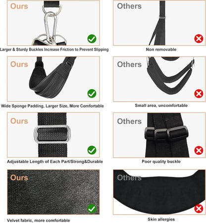 CEZO BDSM Door Sex Toys – Adjustable Leather Bondage Swing