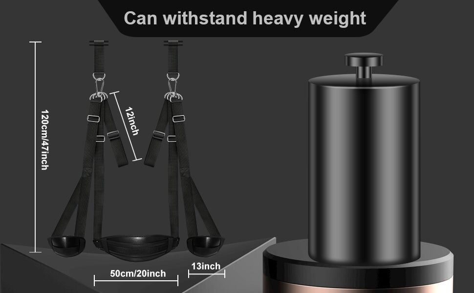 CEZO BDSM Door Sex Toys – Adjustable Leather Bondage Swing