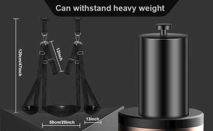 CEZO BDSM Door Sex Toys – Adjustable Leather Bondage Swing