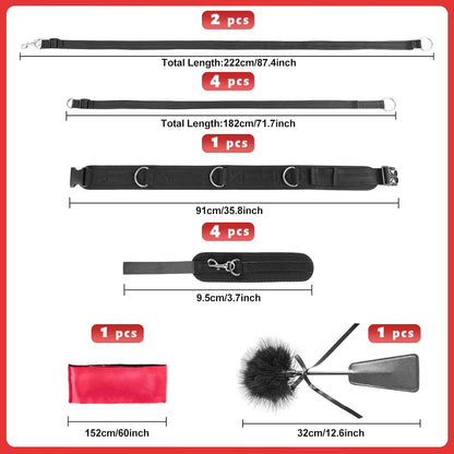 KEIVOEY BDSM Bondage Restraints Kit