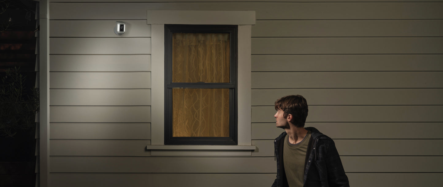 Ring Spotlight Cam Plus Battery Smart Outdoor Security in HD