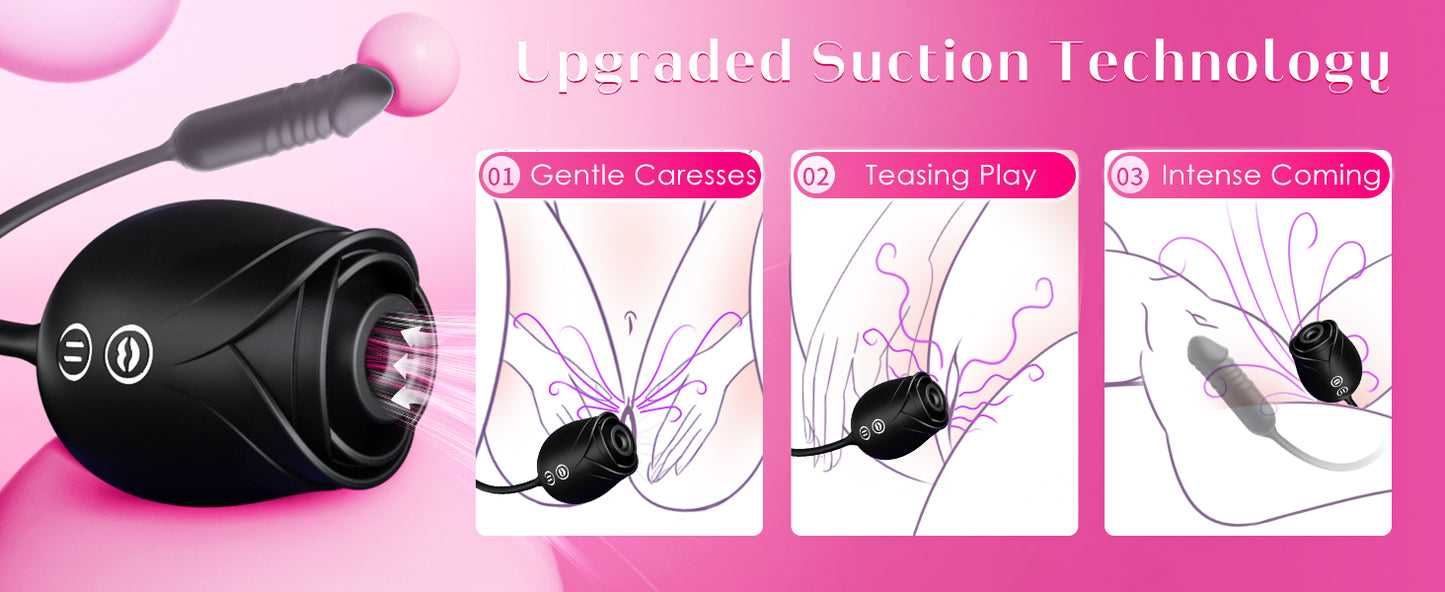 MOOLIGIRL Vibrator Dildo (BLACK)