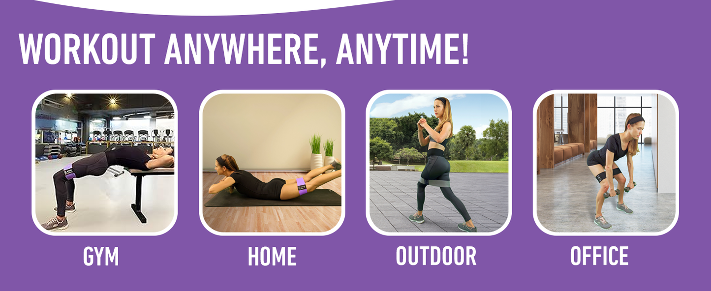 Vergali Fabric Resistance Bands Set of 4