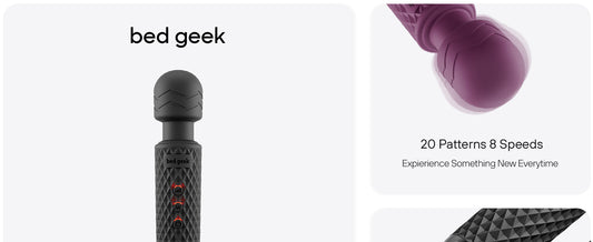 Bed Geek Handheld Cordless Personal Wand Massager